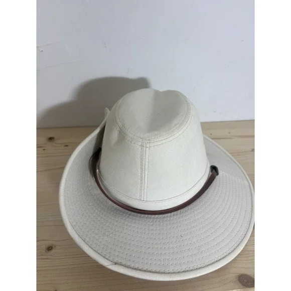 J Hats Canvas Safari Fedora Hat Men's‎ Size Large EE12 - Picture 3 of 4